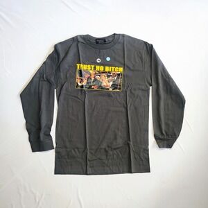 Serial Killer Trust No Long Sleeve Graphic Tee TShirt SZ M Gray  VTG 1990's NOS
